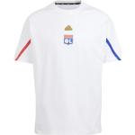 Weiße adidas Olympique Lyon Olympique Lyon T-Shirts für Herren 