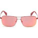 Adidas OR0003 66U Metall Pilot Rot/Rot Sonnenbrille, Sunglasses Rot/Rot Mittel