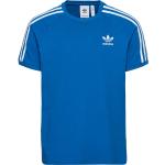 Blaue Gestreifte Sportliche adidas Originals T-Shirts aus Baumwolle für Herren Größe XS 