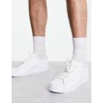Weiße adidas Originals Herrensneaker & Herrenturnschuhe mit Schnürsenkel in Schmalweite aus Leder Übergrößen 