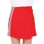 Reduzierte Rote Elegante adidas Originals Mini Wickelröcke aus Baumwollmischung für Damen Größe L für den für den Frühling 