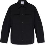 Schwarze Karo Casual Langärmelige adidas Originals Herrenlangarmhemden mit Knopf aus Baumwolle Größe M 