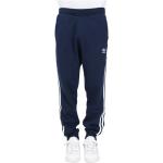 Adidas Originals, Blaue Hose mit Elastischen Knöcheln Blue, Herren, Größe: XS