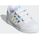 Weiße adidas Continental 80 Runde Low Sneaker mit Klettverschluss für Kinder Größe 33 