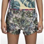 Bunte Tropische adidas Originals High Waist Shorts aus Polyester für Damen Größe S 