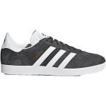 Adidas Originals, Klassische Adidas Gazelle Sneakers - Dunkelgrau/Weiß/Gold Metallic Gray, Herren, Größe: 40 2/3 EU
