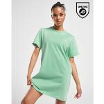 Grüne Kurzärmelige adidas Originals Shirtkleider aus Baumwolle maschinenwaschbar für Damen Größe XS 