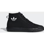 Schwarze adidas Originals Nizza High Top Sneaker & Sneaker Boots aus Canvas stoßdämpfend für Herren Größe 45,5 