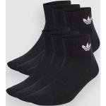 Schwarze Streetwear adidas Originals Herrensocken & Herrenstrümpfe aus Polyamid Größe M 3-teilig 