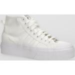 Weiße adidas Nizza High Top Sneaker & Sneaker Boots für Damen Größe 40,5 