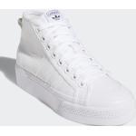 Reduzierte Weiße adidas Originals Nizza High Top Sneaker & Sneaker Boots für Kinder 