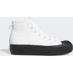 Weiße adidas Originals Nizza High Top Sneaker & Sneaker Boots mit Schnürsenkel aus Leder leicht für Kinder Größe 35,5 