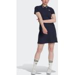 Reduzierte Blaue adidas Originals Polokleider aus Baumwolle für Damen Größe XS 