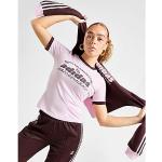 Pinke Sportliche Kurzärmelige adidas Originals T-Shirts aus Baumwolle für Damen Größe S 