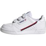 Weiße adidas Continental 80 Slip-on Sneaker ohne Verschluss für Kinder Größe 30 