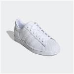Reduzierte Weiße adidas Originals Superstar Low Sneaker mit Schnürsenkel aus Leder rutschfest für Herren Größe 38,5 