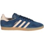 Blaue adidas Gazelle Low Sneaker mit Schnürsenkel aus Veloursleder Gefüttert für Herren Größe 41,5 für den für den Winter 