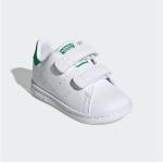 Reduzierte adidas Stan Smith Low Sneaker mit Klettverschluss für Kinder 