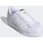 Weiße adidas Superstar Bold Low Sneaker in Normalweite aus Leder leicht für Damen Größe 43 
