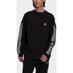 Reduzierte Schwarze Sportliche adidas Originals Trefoil Rundhals-Ausschnitt Herrensweatshirts aus Baumwolle Größe XS 