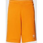 Orange Unifarbene adidas Originals Sweatshorts mit Reißverschluss aus Baumwolle für Herren Größe XS 