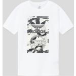 Weiße Unifarbene adidas Originals Kinder T-Shirts aus Baumwolle für Jungen Größe 170 