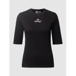 Reduzierte Schwarze adidas Originals T-Shirts aus Baumwolle für Damen Größe XS 