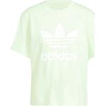 Reduzierte Hellgrüne adidas Originals T-Shirts für Damen Größe M 