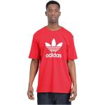 Reduzierte Rote adidas Originals T-Shirts aus Baumwolle für Herren Größe XS 
