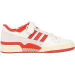 Adidas Originals, Weiße und Orangefarbene Forum 84 Low Sneakers Multicolor, Herren, Größe: 44 EU