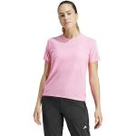 Rosa Kurzärmelige adidas T-Shirts aus Polyester für Damen Größe XL 