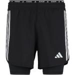 adidas - Own The Run 3-Stripes 2in1 Shorts - Laufshorts Gr XL schwarz