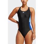 Schwarze Color Blocking adidas Performance Damenschwimmanzüge & Damensportbadeanzüge aus Polyamid ohne Bügel Größe XS 