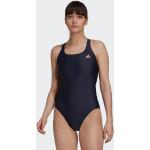 Blaue Sportliche adidas Performance Damenschwimmanzüge & Damensportbadeanzüge aus Polyamid ohne Bügel Größe XS 