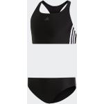 Schwarze Sportliche adidas Performance Bustier Bikinis für Kinder aus Polyamid für Mädchen Größe 164 
