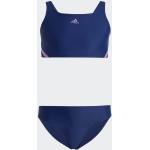 Blaue Sportliche adidas Performance Bustier Bikinis für Kinder aus Polyamid für Mädchen 