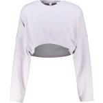 Lila adidas Performance Studio Damensweatshirts Cropped Größe XL für den für den Herbst 