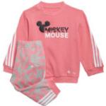 adidas Sportswear Mickey Mouse Jogginganzug Kleinkinder rosa / anthrazit 62