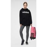 Reduzierte Schwarze Oversize adidas Sportswear Zip Hoodies & Sweatjacken aus Fleece mit Kapuze für Damen Größe XS 