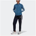 adidas Performance Trainingsanzug ESSENTIALS 3-STREIFEN blau Damen Trainingsanzüge Sportbekleidung