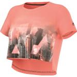Orange adidas T-Shirts aus Polyester für Damen Größe M 