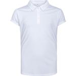 Weiße Kurzärmelige adidas Performance Kurzarm-Poloshirts für Kinder aus Polyester für Mädchen Größe 140 