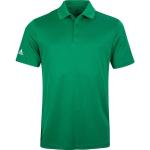 Grüne Kurzärmelige adidas Performance Kurzarm-Poloshirts aus Polyester für Herren 