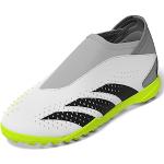 adidas Predator Accuracy.3 Laceless Turf Boots Fußballschuhe (Rasen), FTWR White/core Black/Lucid Lemon, 28 EU