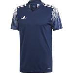 Reduzierte Marineblaue adidas V-Ausschnitt T-Shirts aus Jersey für Herren Größe S 