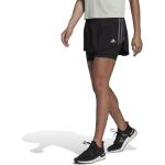 adidas Run Icons 3-Stripes 2-in-1 Skirt Schwarz S