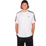 Reduzierte Weiße Gestreifte adidas Skateboarding T-Shirts aus Jersey für Herren Größe S 
