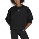 Schwarze adidas Trefoil Damensweatshirts Größe XS 