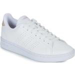 Reduzierte Weiße adidas Advantage Low Sneaker aus Leder für Damen Größe 38,5 