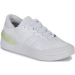 Reduzierte Weiße adidas Court Low Sneaker für Damen Größe 40,5 mit Absatzhöhe 5cm bis 7cm 